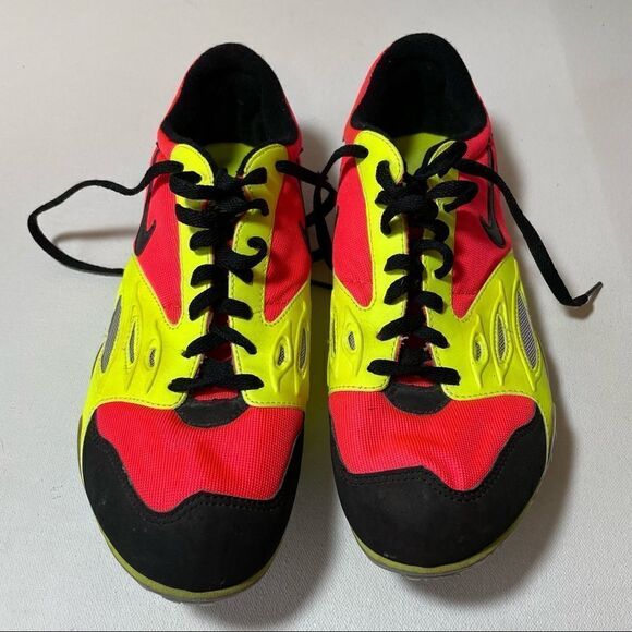 NIKE Bowerman series zoom rival track and field cleats neon pink and yellow 8 - Picture 5 of 10